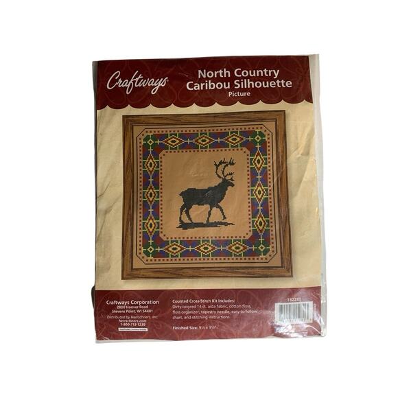 Craftways Other - Craftways North Country CARIBOU‎ Silhoutte Counted Cross Stitch Kit New